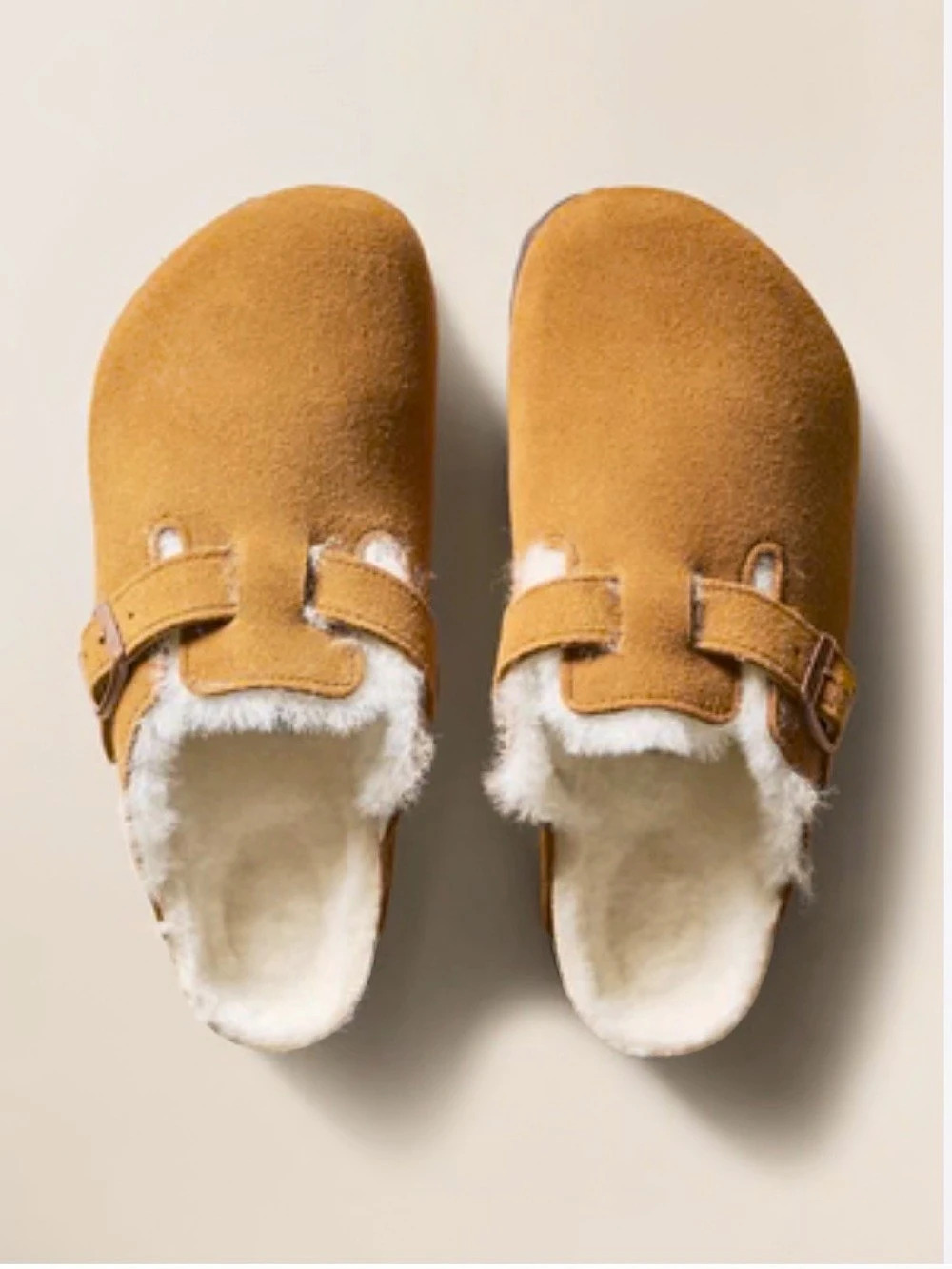 Birkenstock Free people Boston Shearling Clogs Brown